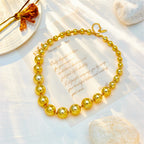 Gold Gradient Ball Chunky Necklace