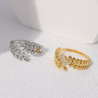 Adjustable Stainless Steel Open Ring