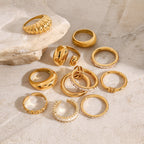 Gold Plated Cubic Zirconia Ring