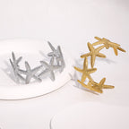 Ocean Starfish Gold Cuff Bangle