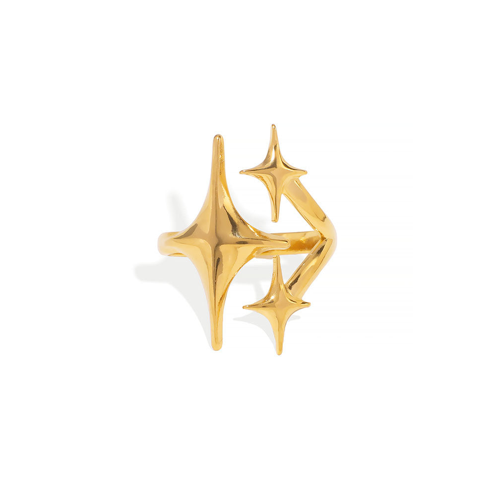 Starfish Heart Adjustable Open Ring
