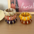 Retro Marble Resin Bracelet