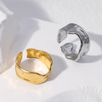 Adjustable Stainless Steel Open Ring