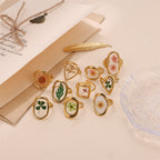 Dried Flower Resin Adjustable Ring