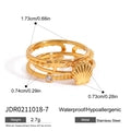Multi Layer Stackable Rings Gold Plated