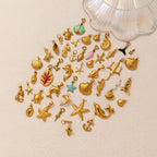 Ocean Starfish Shell Turtle Pendant Necklace