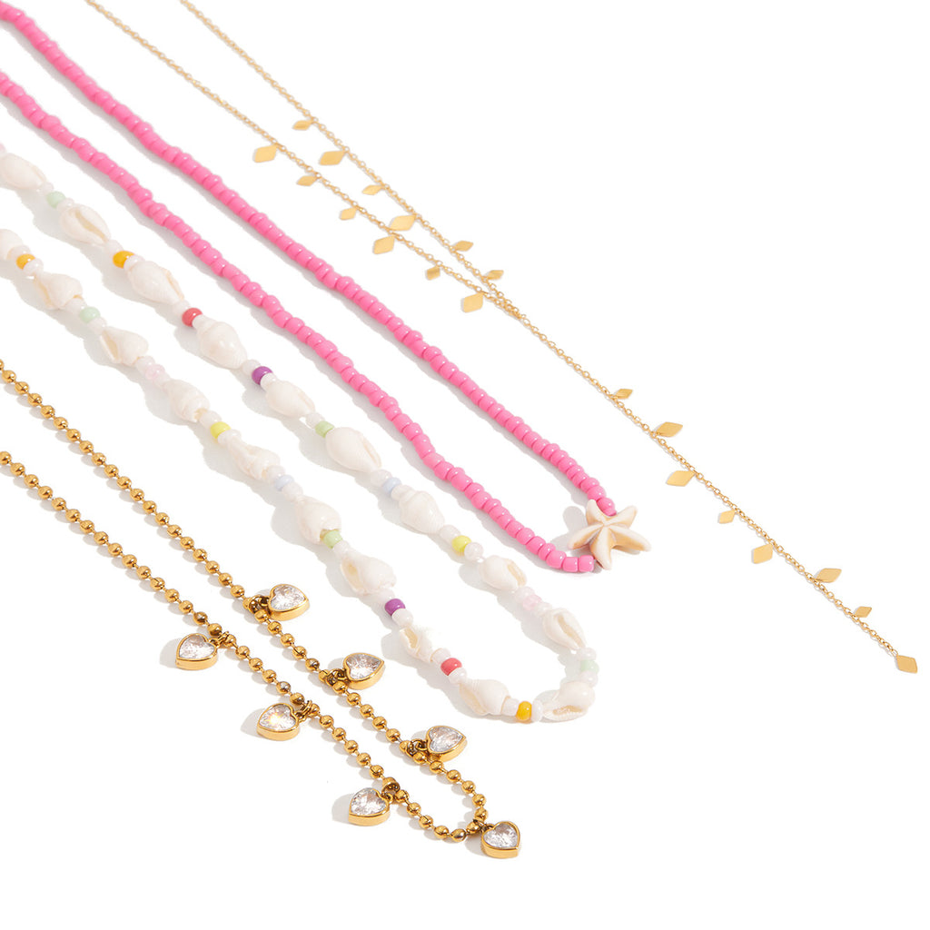 Bohemian Multilayer Necklace & Bracelet Set