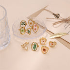 Dried Flower Resin Adjustable Ring