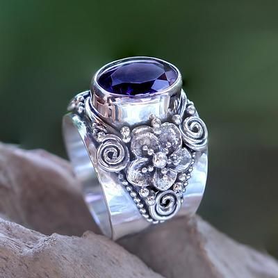 Argent Bague artisanal délicat