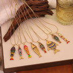 Vintage Koi Fish Pendant Necklace