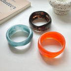 Vintage Marble Resin Bangle Bracelet