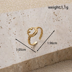 Adjustable Tree Of Life Smiley Ring