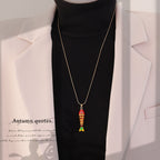 Vintage Koi Fish Pendant Necklace