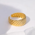 Adjustable Stainless Steel Open Ring