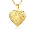 Heart Locket Necklace With Zirconia