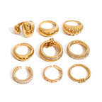 Gold Plated Cubic Zirconia Ring