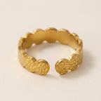 Chunky Hammered Band Ring