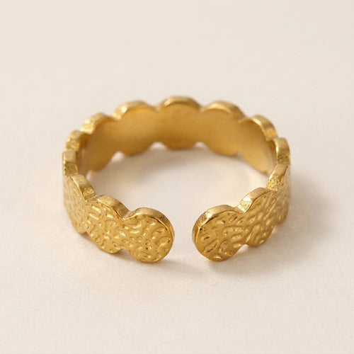 Chunky Hammered Band Ring