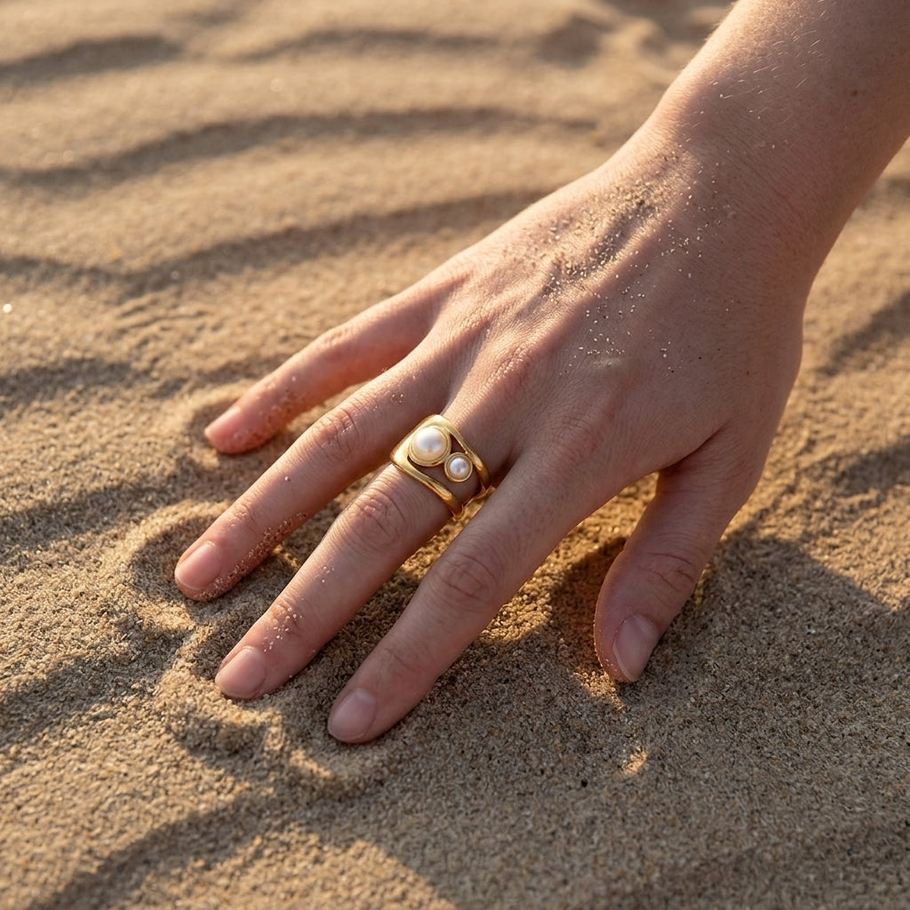Tiger Eye Inlaid Ring