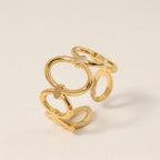 Oval Chain Link Ring