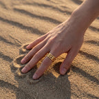 Hollow Heart Pattern Ring