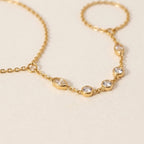 Zirconia Hoop Hand Chain