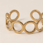 Round Hollow Open Bangle