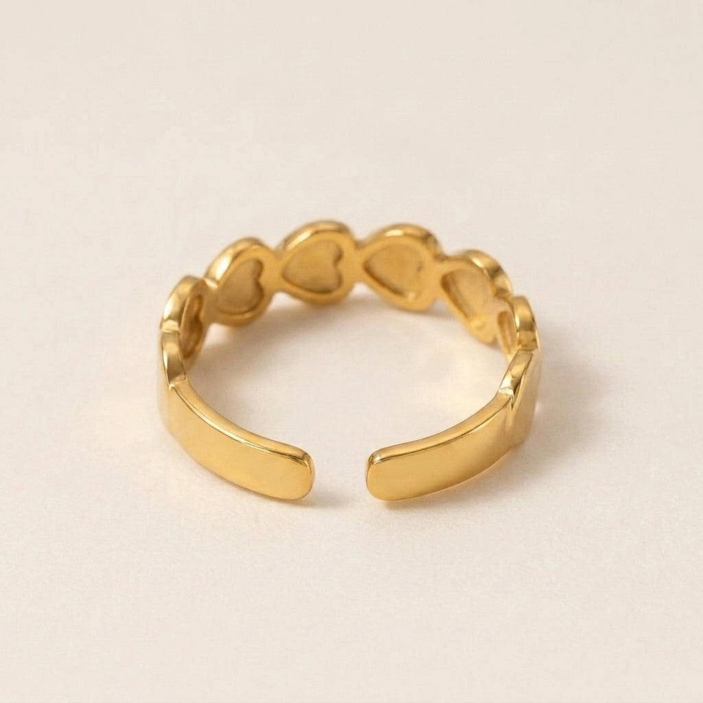 Hollow Heart Band Ring
