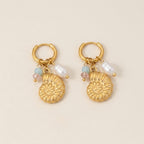 Conch Shell Drop Earrings