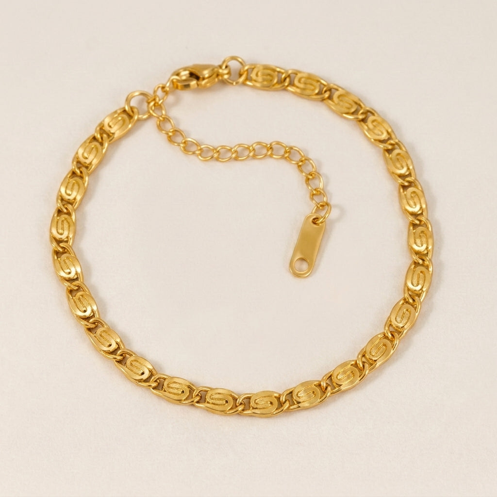 S-Shape Link Chain Bracelet