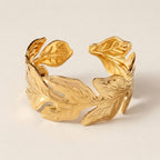 Leaf Vein Cuff Bracelet