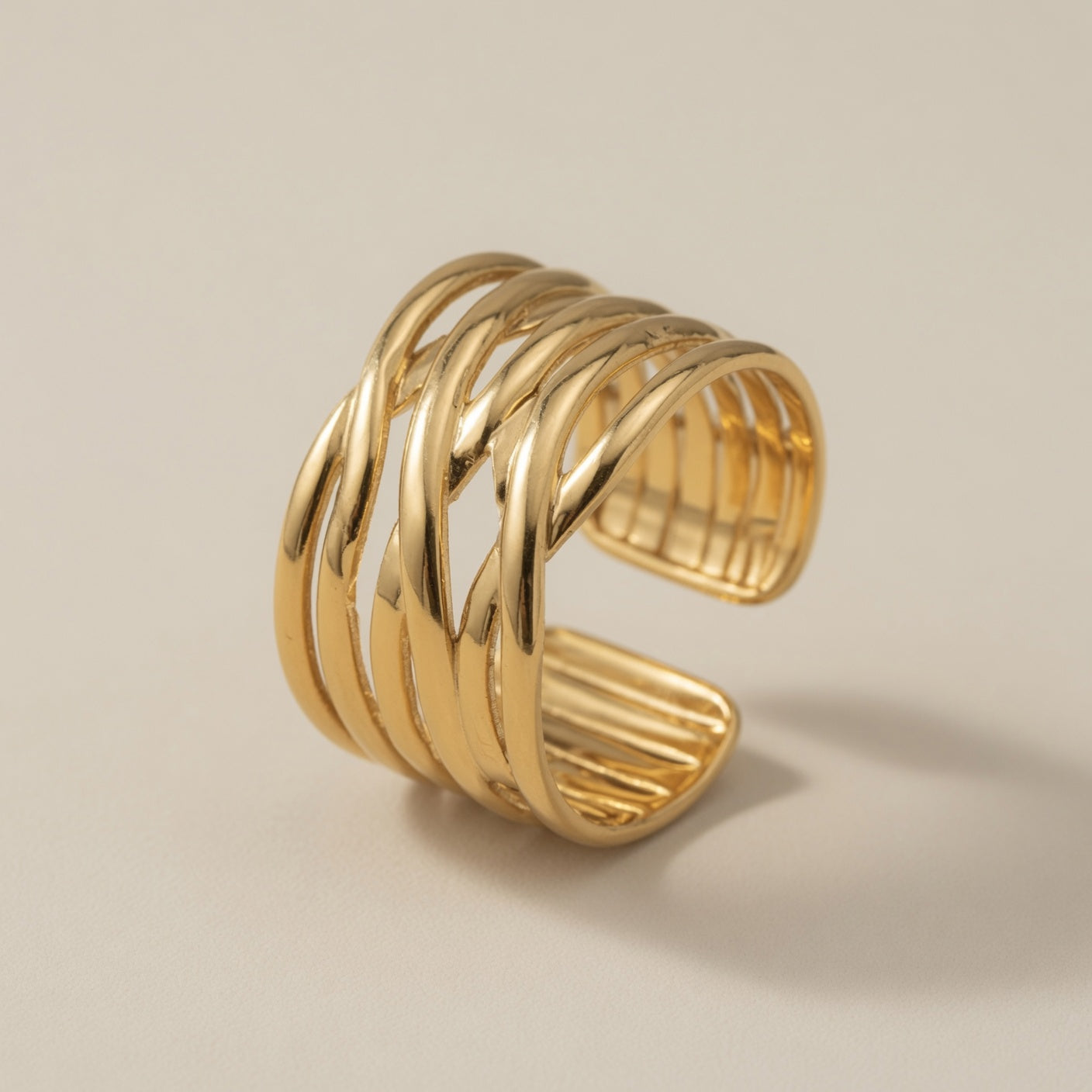 Stainless Steel Adjustable Open Ring