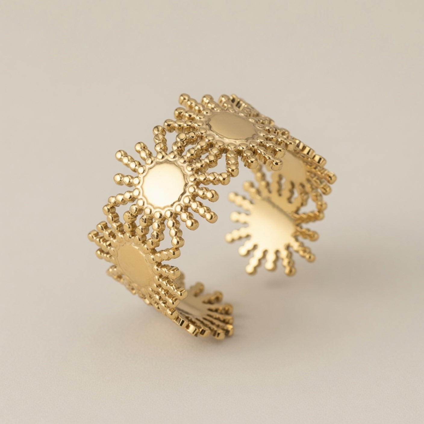 Stainless Steel Adjustable Open Ring