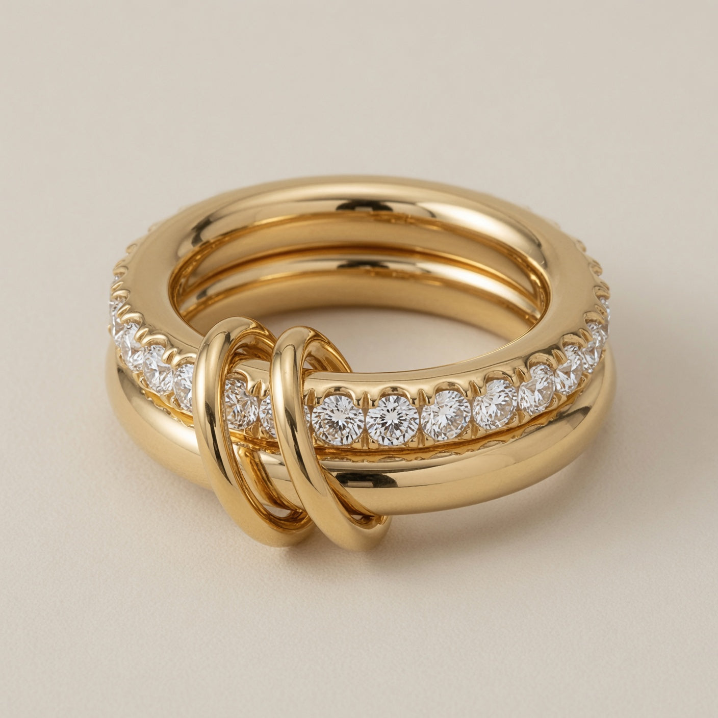 Gold Plated Cubic Zirconia Ring