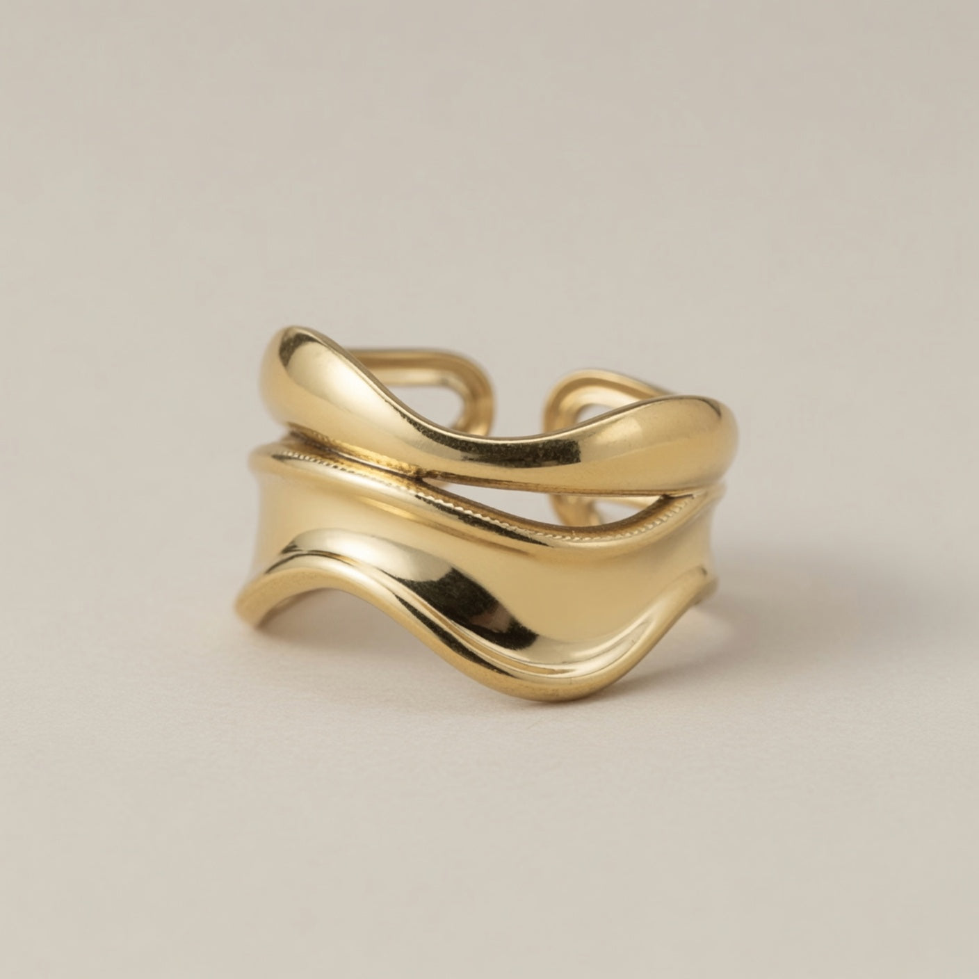 Stainless Steel Adjustable Open Ring
