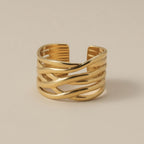 Stainless Steel Adjustable Open Ring