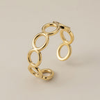 Adjustable Gold Plated Braided Ring