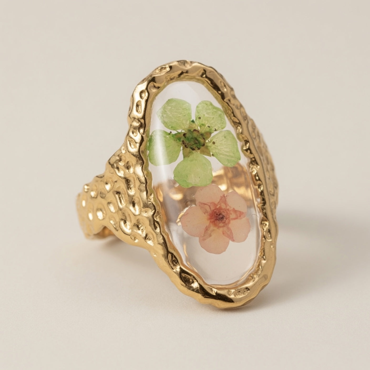 Gold Plated Cubic Zirconia Ring