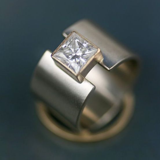 Argent Bague classique au charme intemporel