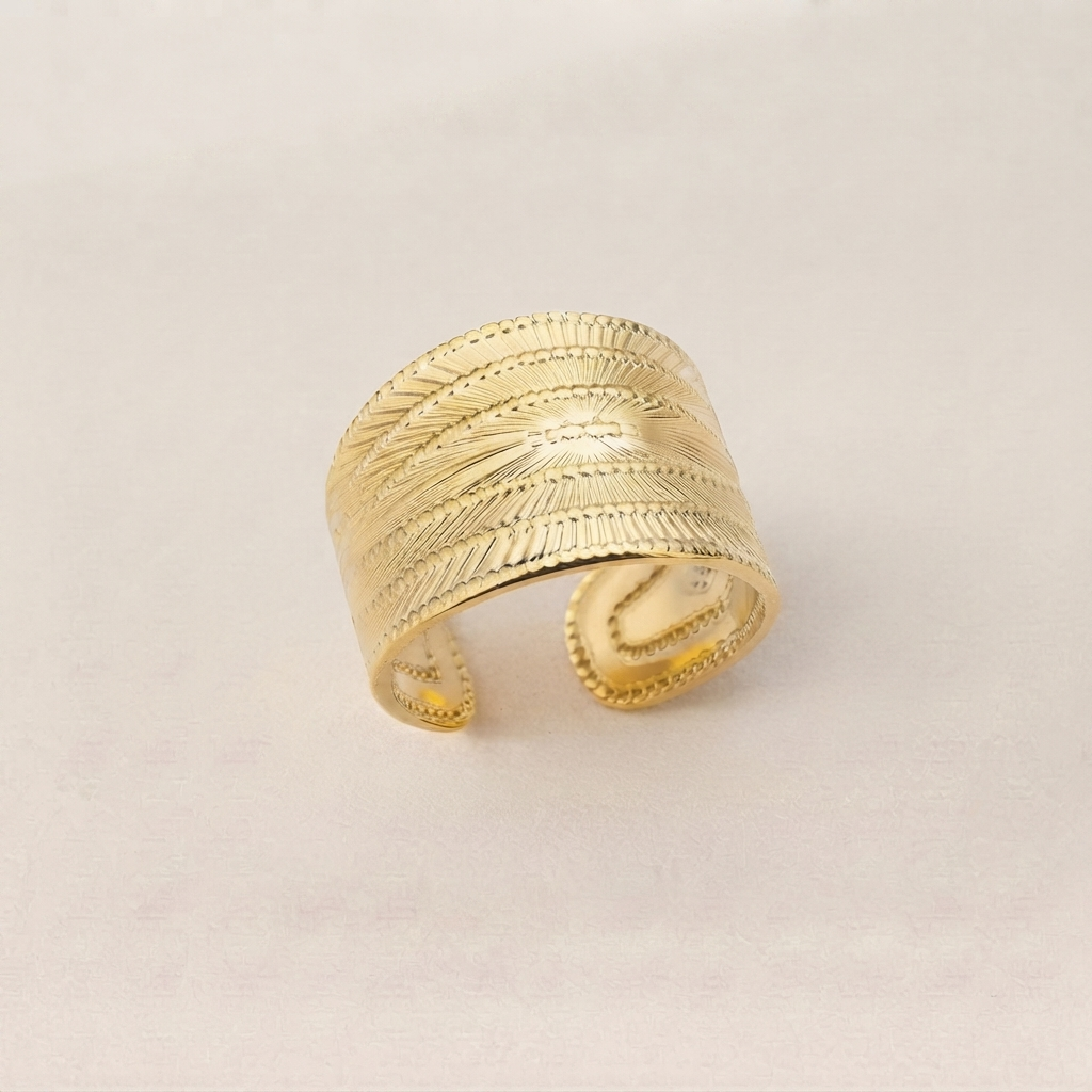 Radial Sunburst Ring