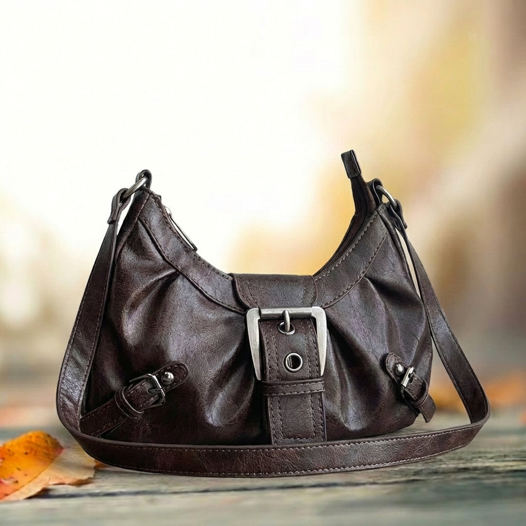 8247 distressed armpit motorcycle bag [brown]